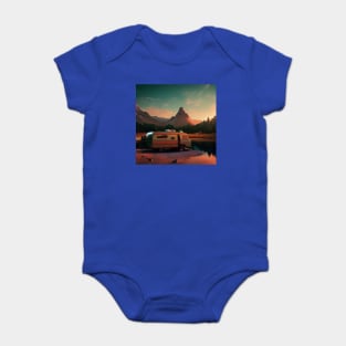 Van Life Camper RV Outdoors in Nature Baby Bodysuit